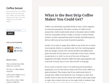 Tablet Screenshot of coffeesensei.com